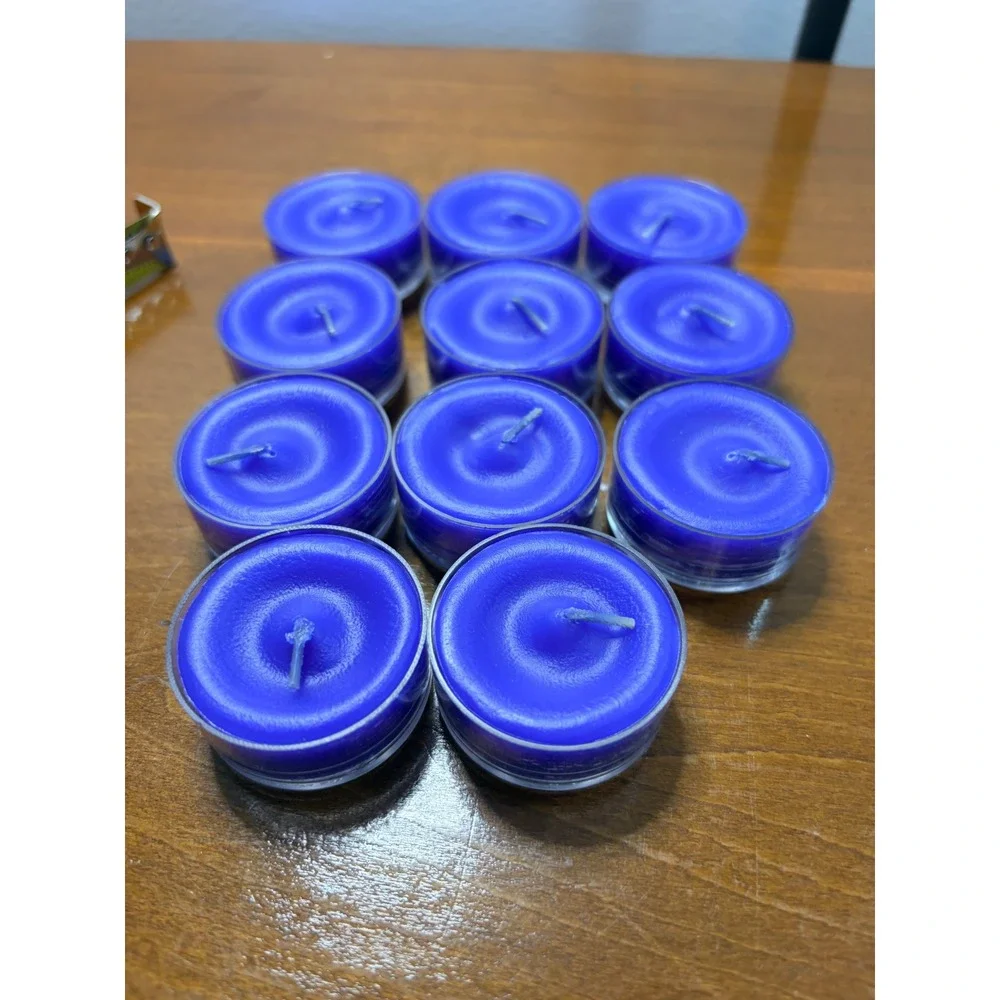 PartyLite Ocean Mist Universal Tealight Candles Purple PARTIAL BOX - Picture 1 of 6